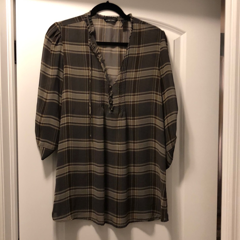 Plaid tunic
